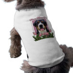 Mothers Day Pink Tulips Greater Swiss Mountain Dog Dog Tee Shirt