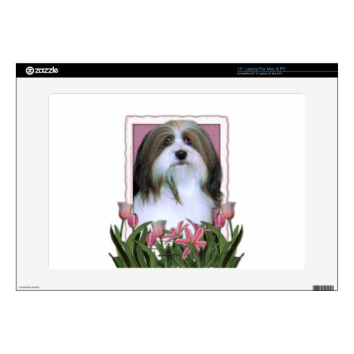 Mothers Day - Pink Tulips - Havanese Skin For 15" Laptop