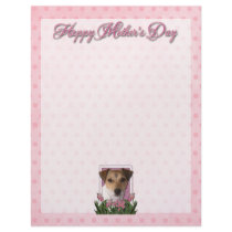 Mothers Day - Pink Tulips - Jack Russell Letterhead Design