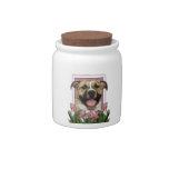 Mothers Day - Pink Tulips - Pitbull Candy Dishes