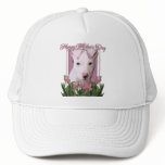 Mothers Day - Pink Tulips - Pitbull Puppy - Petey hats