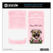 Mothers Day - Pink Tulips - Pitbull - Tigger Skins For BlackBerry