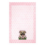 Mothers Day - Pink Tulips - Pitbull - Tigger Customized Stationery