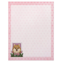 Mothers Day - Pink Tulips - Pomeranian Custom Letterhead