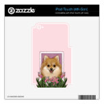 Mothers Day - Pink Tulips - Pomeranian Decals For iPod Touch 4G