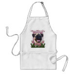 Mothers Day - Pink Tulips - Pug Aprons