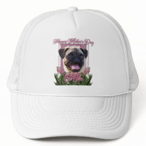 Mothers Day - Pink Tulips - Pug Mesh Hats