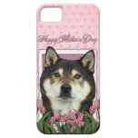 Mothers Day - Pink Tulips - Shiba Inu - Yasha iPhone 5 Cover