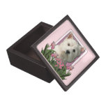 Mothers Day - Pink Tulips - Westie Premium Jewelry Boxes