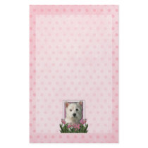 Mothers Day - Pink Tulips - Westie Stationery