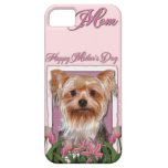 Mothers Day - Pink Tulips - Yorkshire Terrier iPhone 5 Cases