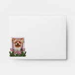 Mothers Day - Pink Tulips - Yorkshire Terrier Envelope