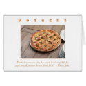 Mother's Day Quote with Apple Pie Greeting Card