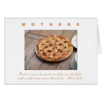 Mother's Day Quote with Apple Pie Greeting Card