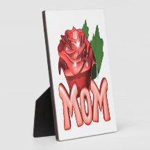 Mothers Day Rose Photo Plaques