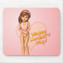 Mothers Day Sadie Mousepad by 3dtoons Mothers Day Sadie Mousepad
