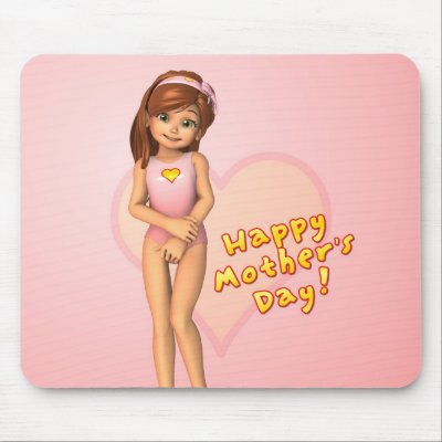 Mothers Day Sadie Mousepad by 3dtoons