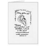 Mothers Day Script Greeting Card