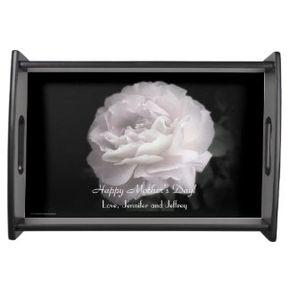 Mother's Day Serving Tray Pale Pink Rose