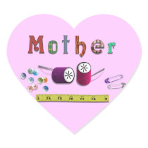 Mother's Day Sewing Materials stickers