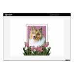 Mothers Day - Sheltie - Mandy Decals For 15" Laptops