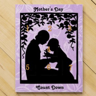 Mothers Day Silhouette Chocolate Calendar Chocolate Countdown Calendars