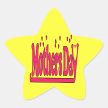 Mothers Day Star Sticker