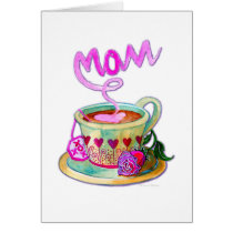 Mother's Day Teacup with Hearts for Mom cards
