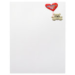 Mothers Day Teddy Bear Balloon Personalized Letterhead