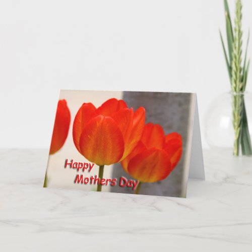 Mothers Day Tulips Card