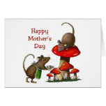 Mother's Day: Two Mice & Toadstool: Cookies: Art Cards