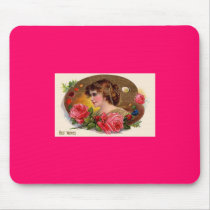 Mother's Day Victorian Lady & Roses Mouse Pad mousepads