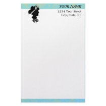 Mother's Day Vintage Woman Silhouette Custom Stationery