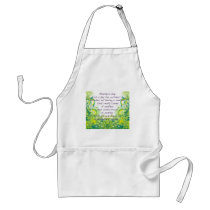 Mother's day  wishes green yellow aprons
