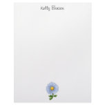 Mother's Flowers · Blue Flower Letterhead Design