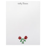 Mother's Flowers · Red Flowers Letterhead Design