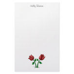 Mother's Flowers · Red Flowers Custom Stationery
