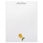 Mother's Flowers · Yellow Rose Letterhead Design