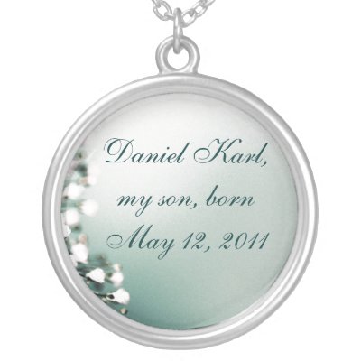Jewelry Baby Names on Necklace Add Your Baby S Name And Birthday A Keepsake Necklace