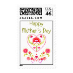 Mother's Fower Heart postage