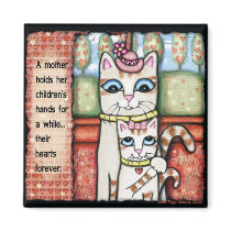 Mother's Heart Cat Art Magnet by jamiecreates1 Mother's Heart Cat Art Magnet