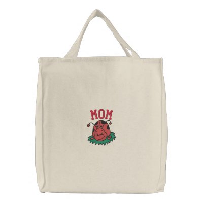 Mothers Ladybug Embroidered Bag by mothersdaytshirts