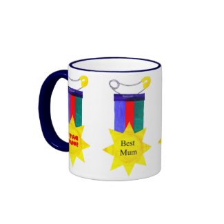 'Mother's Medals' Ringer Mug mug