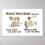 Mother's Milk is for Babies Poster