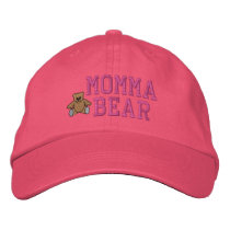 Mothers Momma Bear Embroidered Hat embroidered hats