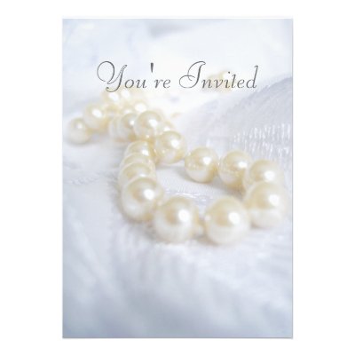 Mother's Pearls Invite