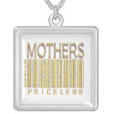 Mothers: Priceless - Barcode - Necklace necklace