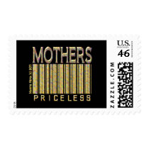 Mothers: Priceless - Barcode - Postage Stamp (Blac