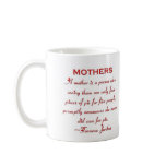 Mothers Quote - Caring Pie n Tea Mug
