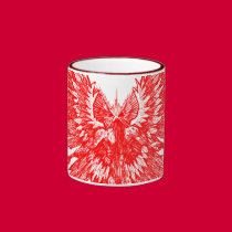 Mothman Monster mugs